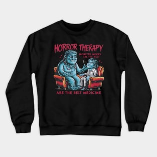 Horror Movie Therapy Halloween Fans Costume Movies Created Crewneck Sweatshirt